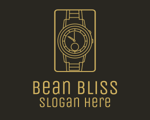 Gold Wristwatch Watch logo design