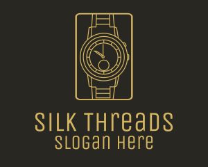 Gold Wristwatch Watch logo design