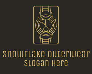 Gold Wristwatch Watch logo design