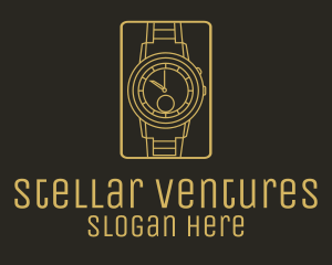 Gold Wristwatch Watch logo design