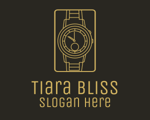 Gold Wristwatch Watch logo design