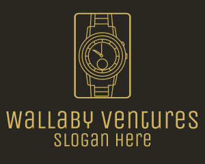 Gold Wristwatch Watch logo design