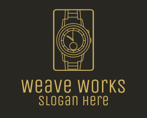 Gold Wristwatch Watch logo design