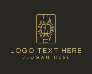 Luxury - Clock Wrist Watch logo design