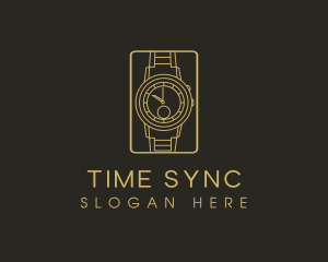 Clock Wrist Watch logo design