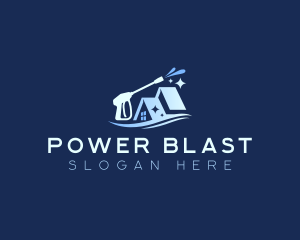 Power Wash Roofing logo design