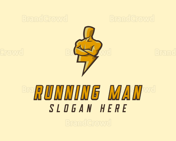 Lightning Human Bolt Logo