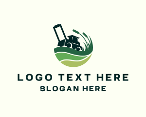 Grass - Grass Lawn Mower logo design