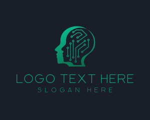 Science - Science Technology Head logo design