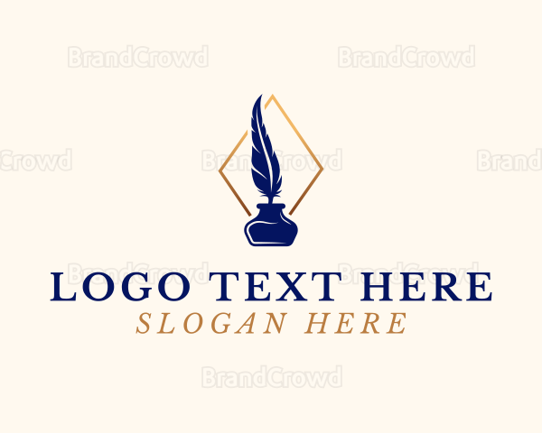 Elegant Quill Pen Logo