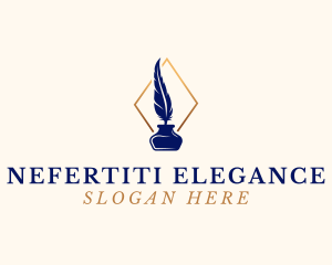 Elegant Quill Pen logo design