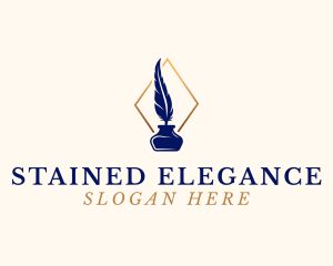 Elegant Quill Pen logo design