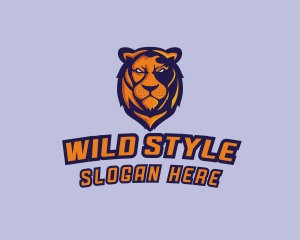 Wild Angry Lion logo design