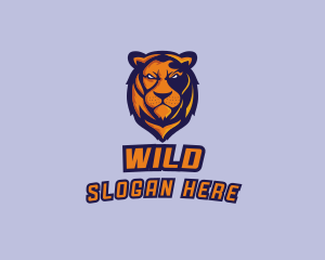 Wild Angry Lion logo design
