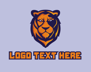 Esports - Angry Lion Mascot logo design