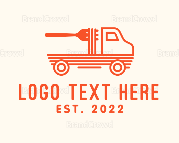 Pasta Food Truck Logo