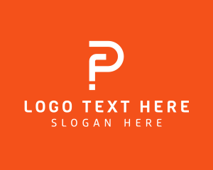 White - Modern Advertising Agency logo design