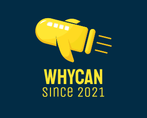 Flying - Yellow Bullet Vehicle logo design