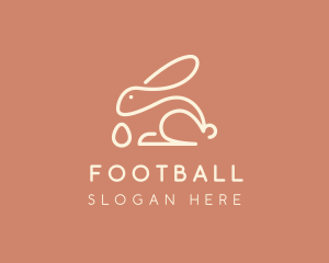 Bunny Egg Monoline Logo