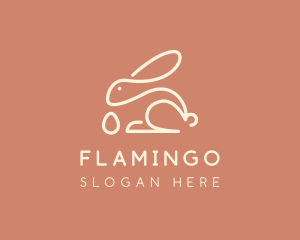 Linear - Bunny Egg Monoline logo design