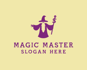 Trick - Magical Wizard Wand logo design