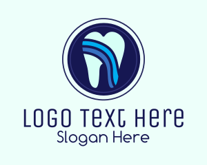 Teeth Whitening - Circle Tooth Dental logo design