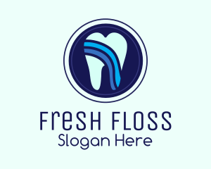 Floss - Circle Tooth Dental logo design