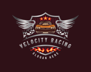 Car Racing Automotive logo design