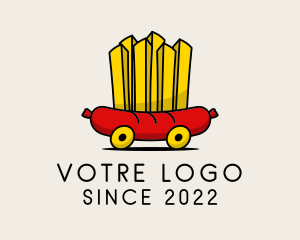 Dish - Fast Food Sausage logo design