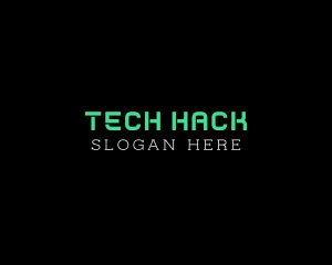 Modern Tech Stencil Studio logo design