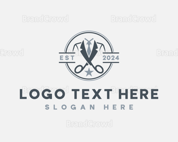 Barber Haircut Grooming Logo