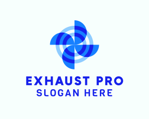 Exhaust - Exhaust Propeller Blade logo design