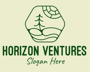 Horizon - Green Landscape Park logo design