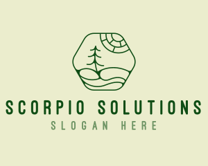 Green Landscape Park logo design