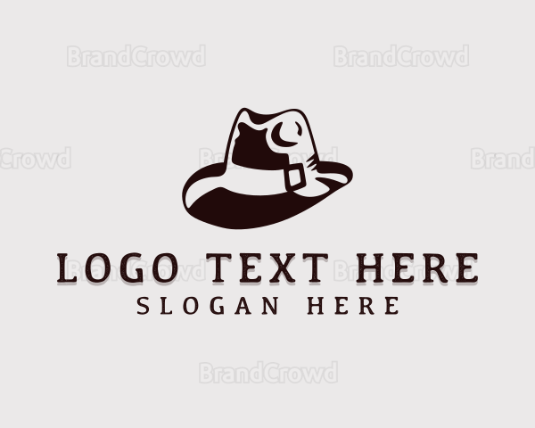 Vintage Fedora Hat Logo