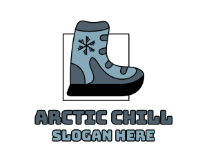 Frost - Snow Ski Boot Footwear logo design