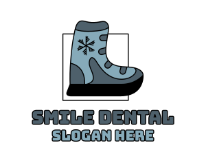 Shoe - Snow Ski Boot Footwear logo design