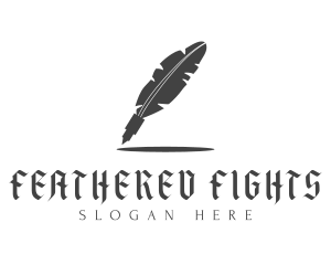 Feather Tattoo Pen logo design