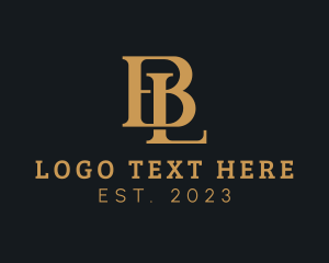 Letter BL - Legal Law Firm Agency logo design