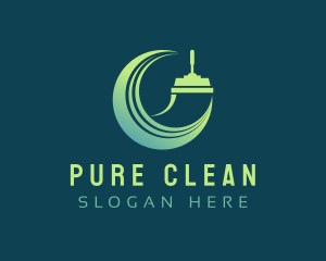 Gradient Squilgee Cleaner logo design