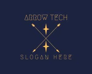 Arrow Star Stylist logo design