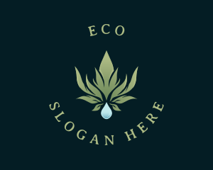 Herbal - Natural Weed Cannabis logo design