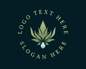 Hemp - Natural Weed Cannabis logo design