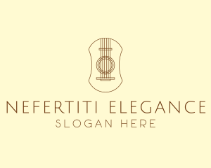 Elegant Guitar Strings logo design