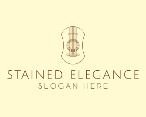 Elegant Guitar Strings logo design