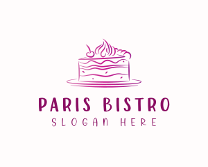 Baking Cake Dessert logo design