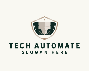 Automation - Laser Engraving Metalworks logo design