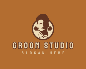 Groom - Retro Gentleman Father logo design