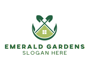 Garden Shovel Landscaping logo design