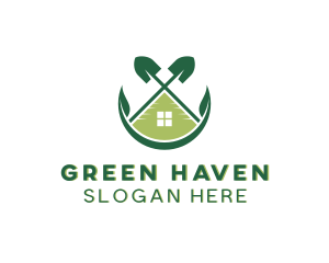 Garden Shovel Landscaping logo design